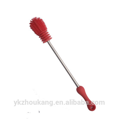 Kitchen silicone sponge cup cleaning brush long handle hanging tableware water cup bottle cleaning brush