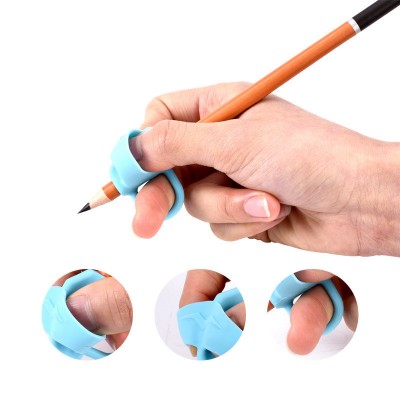 Silicone Pencil Grip Kids Handwriting for Preschool, Silicone Ergonomic Finger Pencil Grip