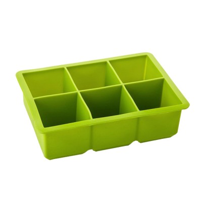 Silicone Ice Cube Mold Ice Tray Silicone 6 Giant Cubes Large Square Molds Reusable and BPA Free