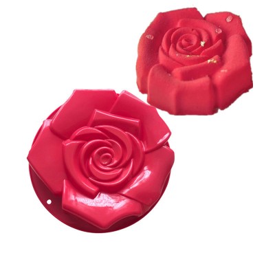 Single Hole Rose Silicone Cake Mold Flower Baking Mold