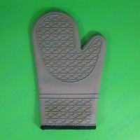 high temperature resistant hot resistant silicone oven glove/oven mitts inside extra cotton cloth layer(JYSI-B100)