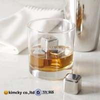 factory price barware stainless steel ice cubes set of 6 ice cooler