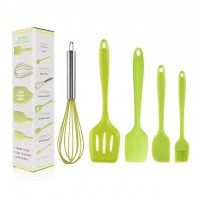 5 Piece Kitchen Utensil Set Non-Stick Silicone Kitchen Utensils Set Western Kitchen Tools Set