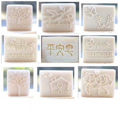 Soap Stamp Mold Personalized Handmade Resin Soap Seal Rose Cartoon Leaf Cute Animal Soap Seal 74 Designs